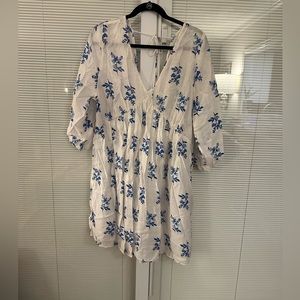 COPY - HM white and blue dress